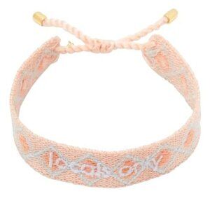 Gorjana Pink Mix Woven Locals Only Slider Bracelet